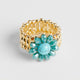 Cocktail Stretch Ring - Turquoise