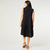 Georgina Sleeveless Dress with Collar - Black