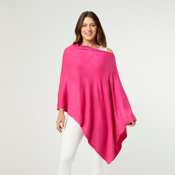 ポンチョ・ケープ PINK TEBE CAPES CAPE IN NEW CASHMERE AND NYLON ULTRALIGHT in Light Pink for