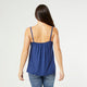 Elsie Adjustable Gathered Cami - Navy