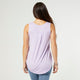 Erin Pleat Back Tank - Lilac