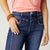 Everstretch Flare Jeans with Front Vertical Seaming - Dark Denim