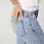 Everstretch Flare Jeans with Crossover Fringe - Light Denim