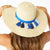 Coretta Floppy Hat - Natural/Blue