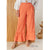 Audrey Tiered Ruffle Pant - Orange Poppy