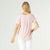 Erin Pleat Back Tee - Dusty Rose