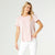 Erin Pleat Back Tee - Dusty Rose