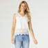 Rosemary Crochet Tank - Off White