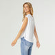 Selena Cap Sleeve Tee - White