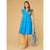 Gloria Flutter Sleeve Tiered Dress - Cobalt