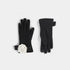 Decorative Touchscreen Gloves White Flower