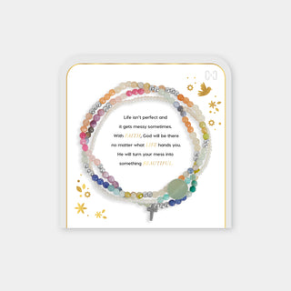Messy Life  Charm Bracelet - Silver