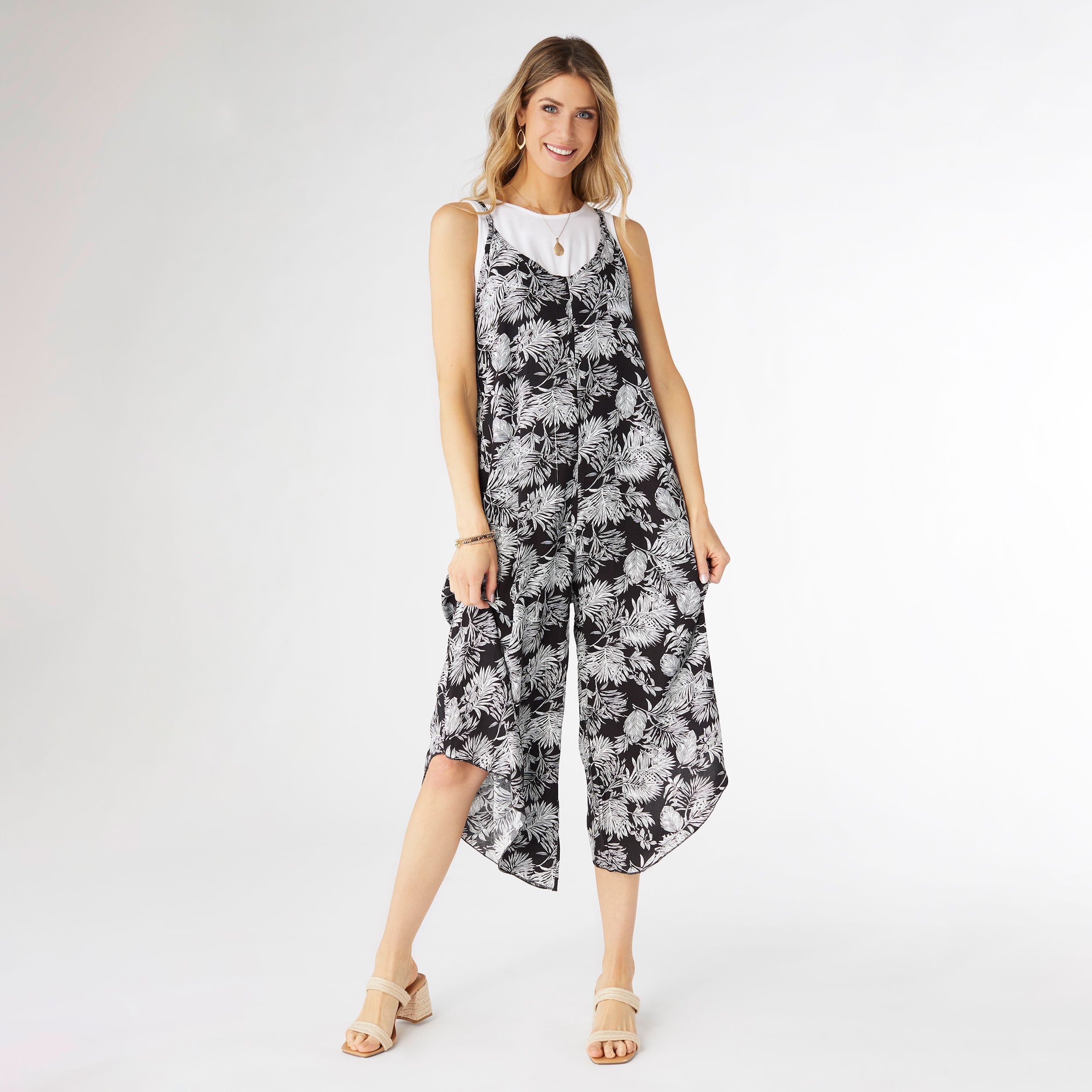 Christy Casual Romper with Adjustable Straps XS Christy Casual Romper with Adjustable Straps XS
