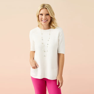 Lightweight Heavenly-Luxe Short Sleeve Top - Bright Turquoise