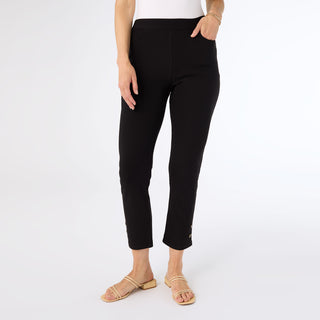 Georgie Ankle with Button Detail - Black