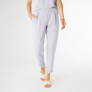 Hilarie Super Soft Pant with Cuff - Dusty Blue