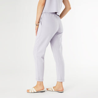 Hilarie Super Soft Pant with Cuff - Dusty Blue
