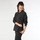 Weekend Brushed Side Zip Raglan Sleeve - Midnight Black