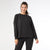 Weekend Brushed Side Zip Raglan Sleeve - Midnight Black