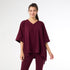 Smooth V-Neck Poncho