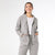 Weekend Brushed Long Sleeve Full Zip Hoodie - Stone Grey