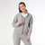 Weekend Brushed Long Sleeve Full Zip Hoodie - Stone Grey