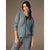 Weekend Brushed Long Sleeve Full Zip Hoodie - Hazy Blue