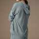 Weekend Brushed Long Sleeve Full Zip Hoodie - Hazy Blue