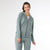 Weekend Brushed Long Sleeve Full Zip Hoodie - Hazy Blue