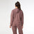 Weekend Brushed Long Sleeve Full Zip Hoodie - Auburn