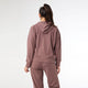 Weekend Brushed Long Sleeve Full Zip Hoodie - Auburn