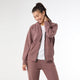 Weekend Brushed Long Sleeve Full Zip Hoodie - Auburn