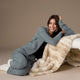 Weekend Brushed Wide Leg Pant - Stone Grey