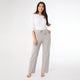 Weekend Brushed Wide Leg Pant - Stone Grey