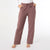 Weekend Brushed Wide Leg Pant - Auburn