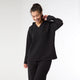 Cute Quilt Hoodie - Black