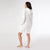 Snug Haven Hoodie Snowman Dress - White