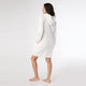 Snug Haven Hoodie Snowman Dress - White