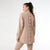 Weekend Brushed Sweater with Button Back - Sand