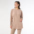 Weekend Brushed Sweater with Button Back