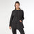 Weekend Brushed Sweater with Button Back - Midnight Black