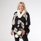 Monza Pull Thru Wrap - Black/Cream