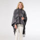 Novara Striped Wrap - Black