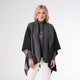 Genoa Reversible Whipstitch Wrap - Black/Grey