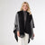 Genoa Reversible Whipstitch Wrap - Black/Grey