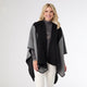 Genoa Reversible Whipstitch Wrap - Black/Grey