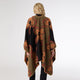 Canna Reversible Whipstitch Wrap - Nutmeg/Black