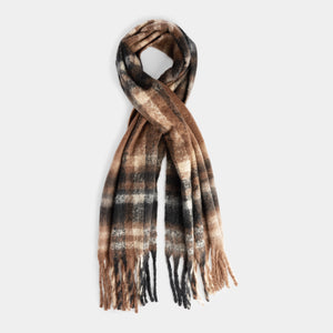 Mila Oblong Scarf - Chocolate