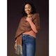 Luna Oblong Scarf - Black