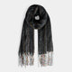 Luna Oblong Scarf - Black